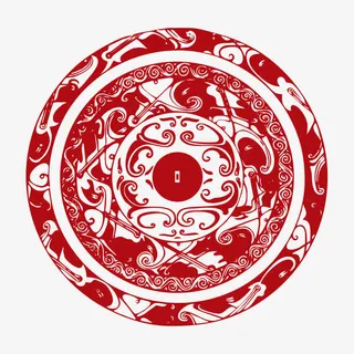 民族风拼花图案免抠