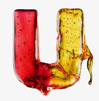 创意糖果字母U免抠