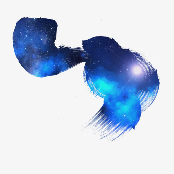 星空笔触免抠