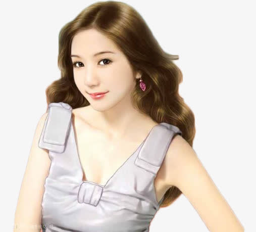 现代美女免抠