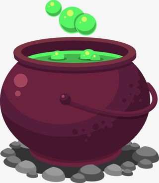 矢量紫色罐子免抠