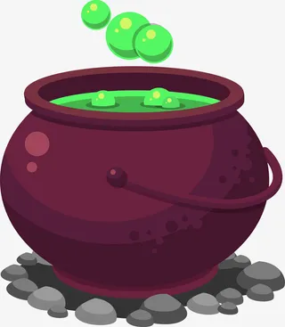 矢量紫色罐子免抠