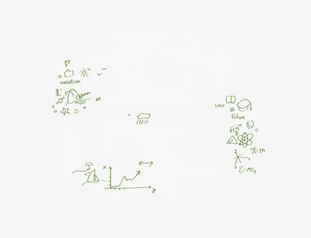 手绘公式免抠