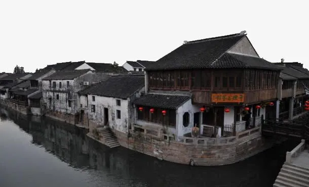 江南水乡免抠
