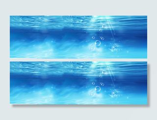 海洋背景美女 清新·高清