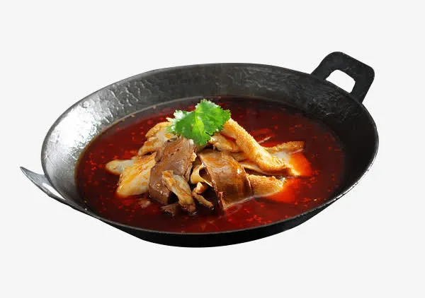 干锅麻辣香菜牛杂汤免抠