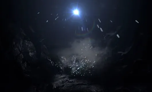 神秘蓝色光效场景免抠