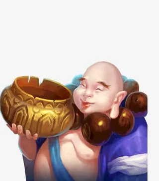 游戏元素古佛古风立绘半身像免抠