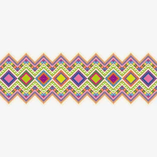 傣族风格几何图案免抠