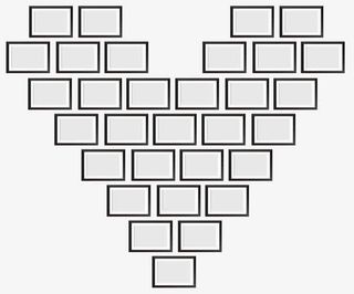 心型照片墙免抠
