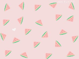清新类西瓜壁纸免抠