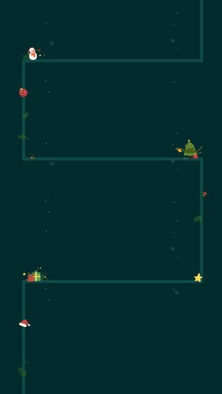 简约冬季线条促销H5背景图高清