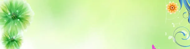 清新淡雅banner背景