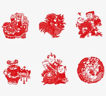 动物孩子剪纸矢量免抠 动物孩子剪纸矢量免抠