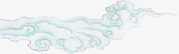 古代手绘云纹祥云设计免抠
