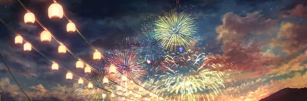 节日欢乐烟花装饰免抠