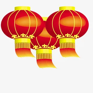 大红灯笼免抠