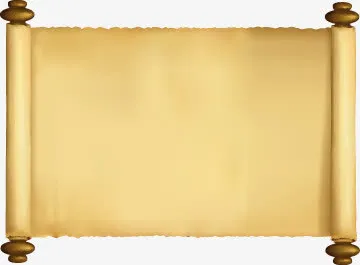 复古怀旧纸张卷轴免抠