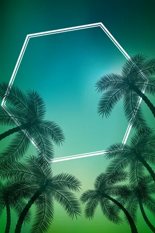 海边夏日夏威夷海报高清