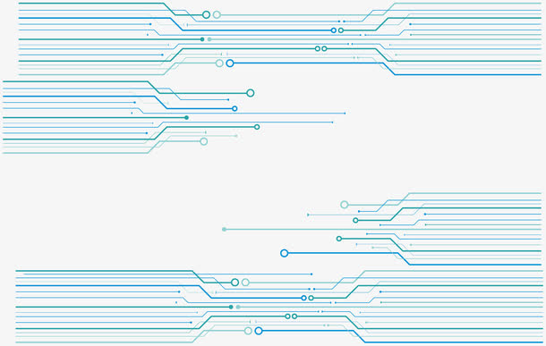 电路横线设计素材免抠