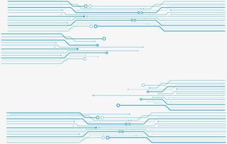 电路横线设计素材免抠