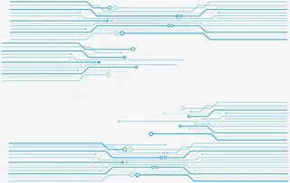 电路横线设计素材免抠