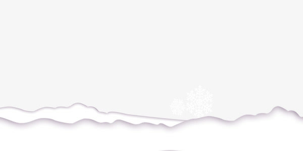 银白色唯美雪花雪地装饰图案免抠