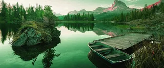 中国风江南水乡绿色背景高清