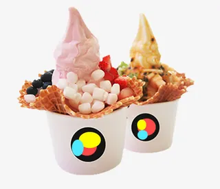 水果盆栽冰淇淋免抠