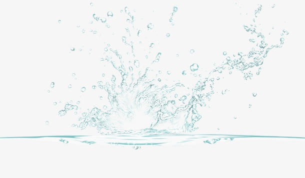 飞溅水花水面图免抠
