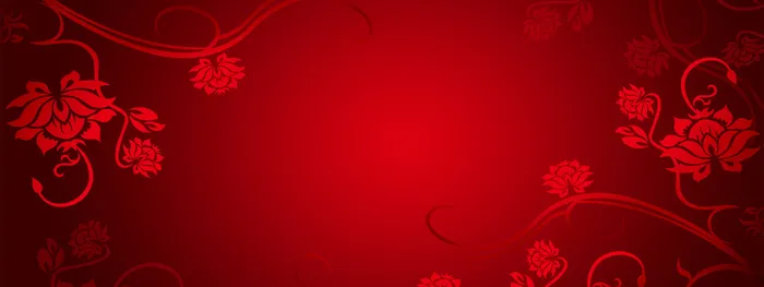 喜庆中国风花纹背景banner高清