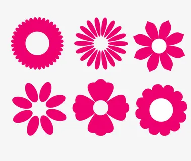 红色花瓣图标免抠