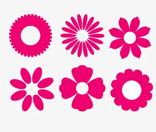 红色花瓣图标免抠