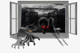 恐怖卡通3D立体画免抠