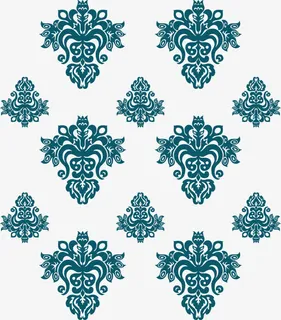蓝色花纹背景