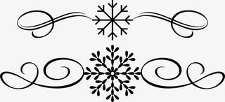 黑色植物框架免抠