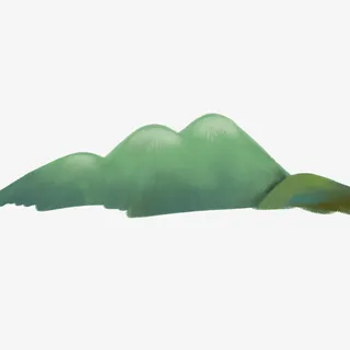 绿色山坡免抠