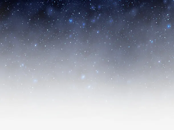 蓝色闪耀星空中秋背景免抠字体元素