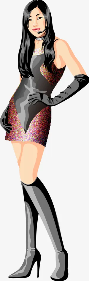 性感客服女神免抠