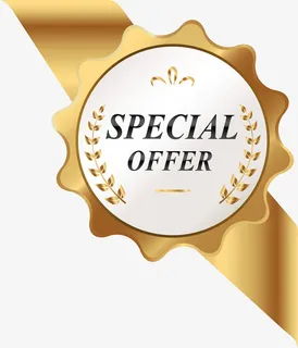 金色闪耀稻穗特价标签免抠