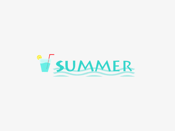 SUMMER艺术字免抠