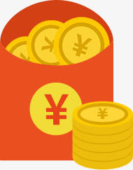 金币红包装饰免抠