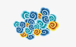 唯美精美中国风祥云装饰免抠