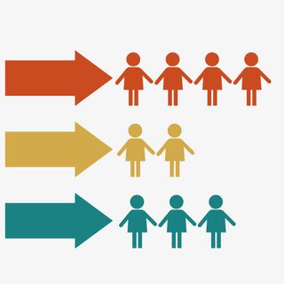 彩色人群箭头免抠