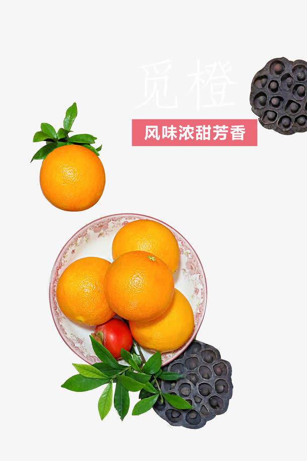 鲜甜脐橙免抠
