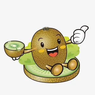 可爱弥猴桃卡通形象免抠