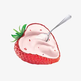 牛奶草莓免抠