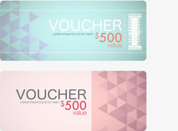 代金劵设计矢量素材免抠