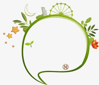 卡通文案背景免抠