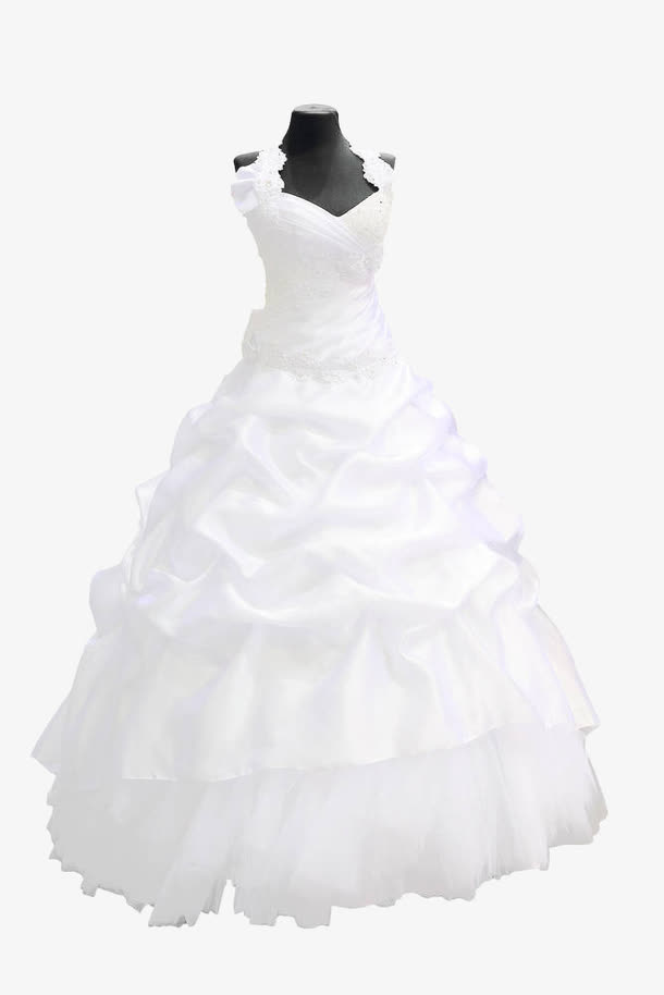 白色婚纱礼服免抠